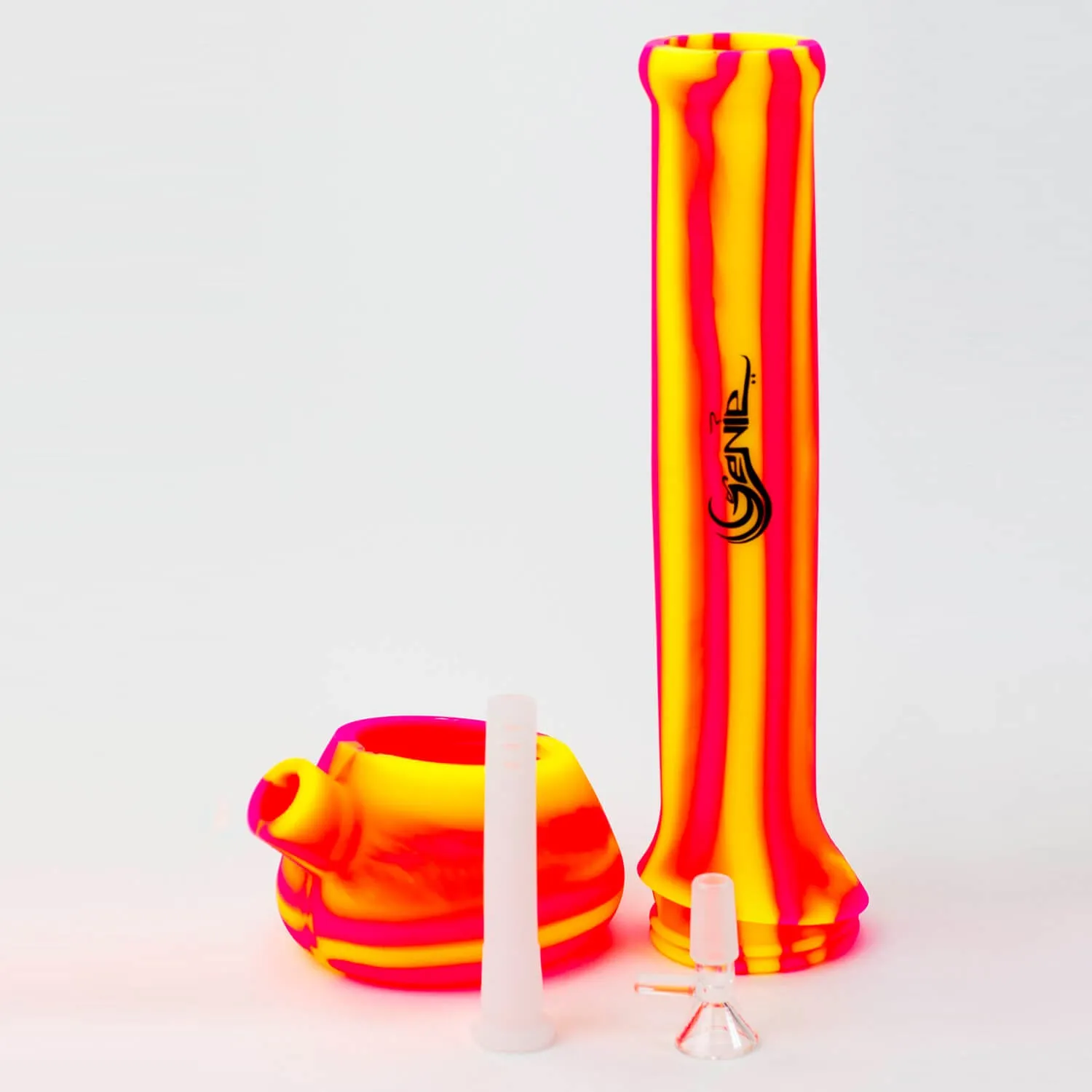 13" Stripe Silicone Bong