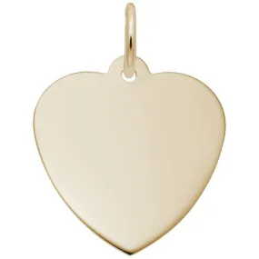 14k Gold Small Classic Heart Charm