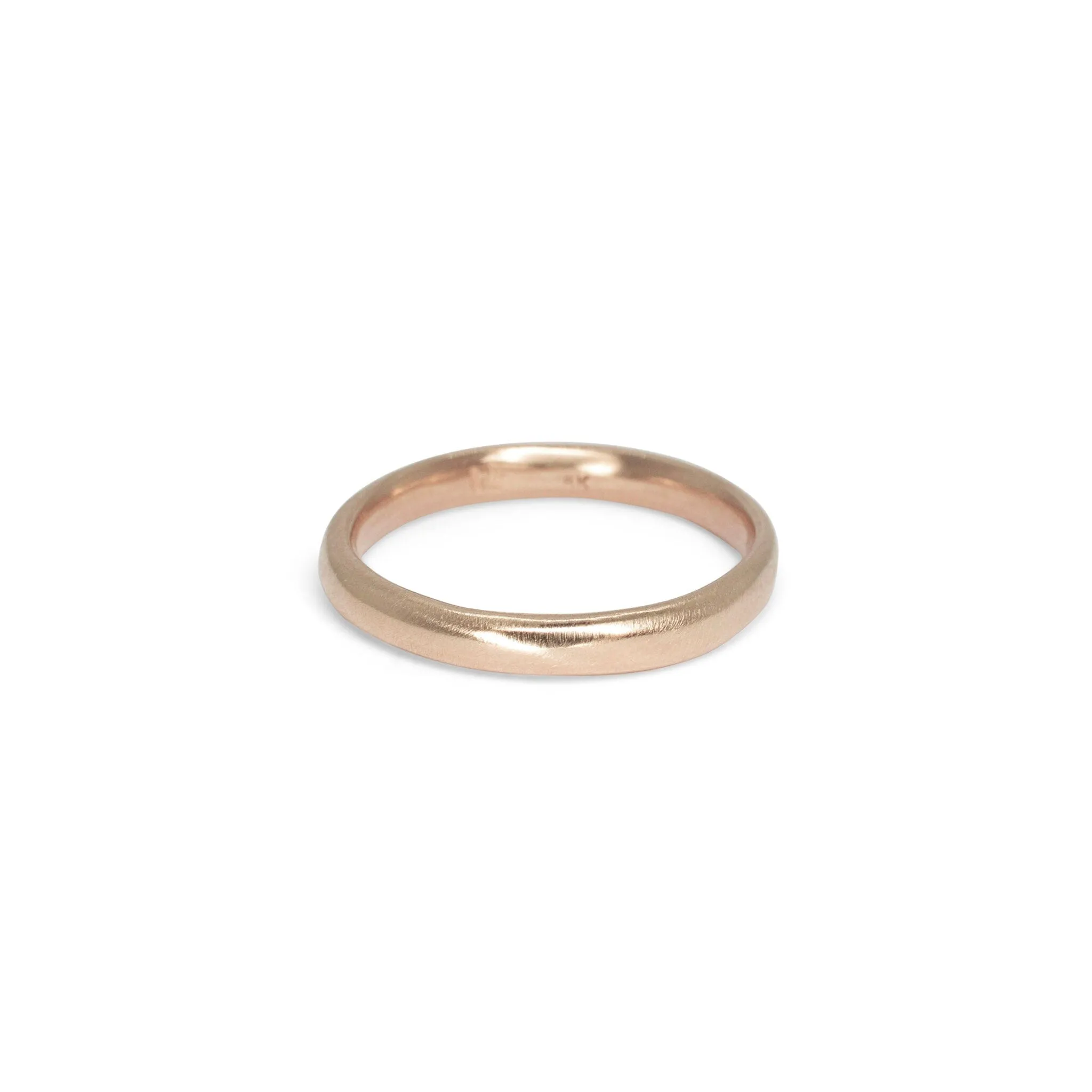 18K Smooth Wedding Band 3mm