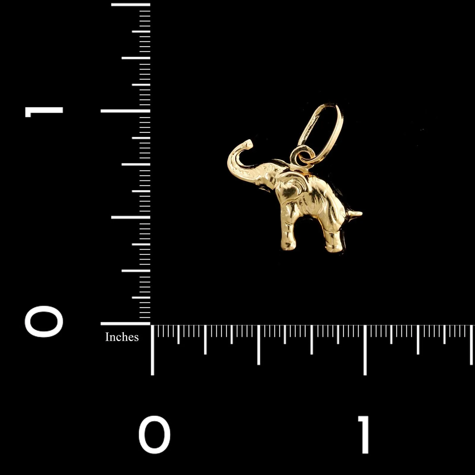 18K Yellow Gold Estate Elephant Charm