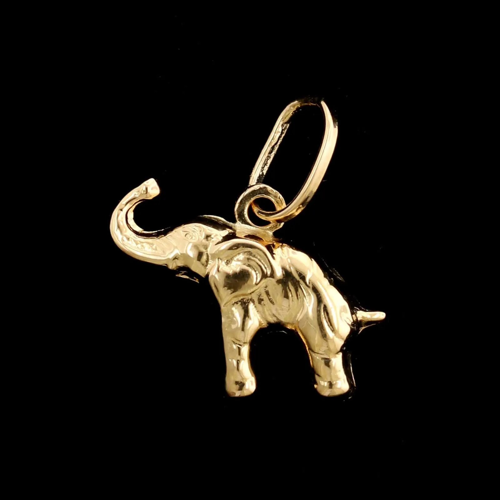 18K Yellow Gold Estate Elephant Charm