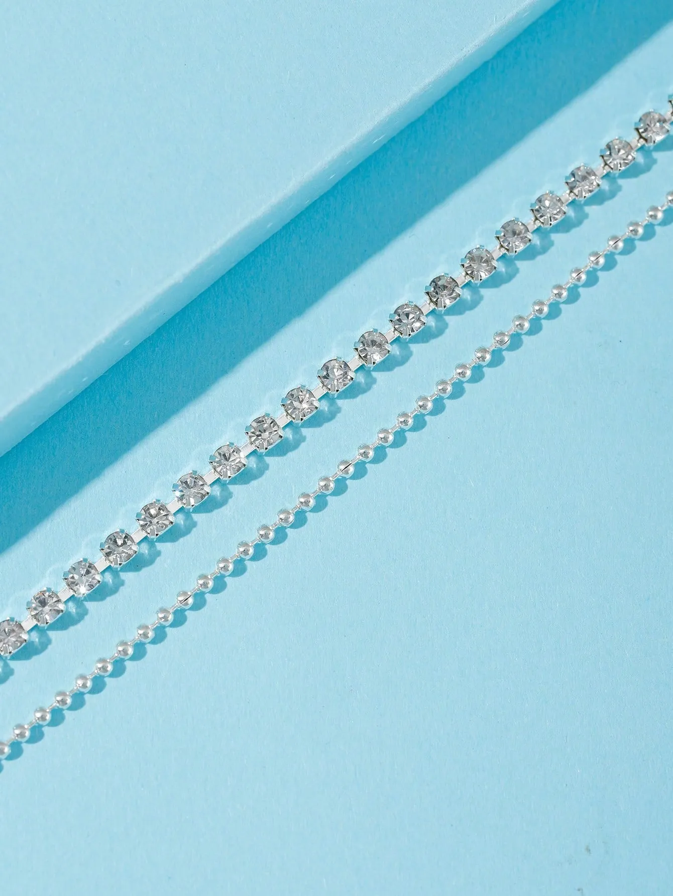 1pc Cubic Zirconia Decor Anklet