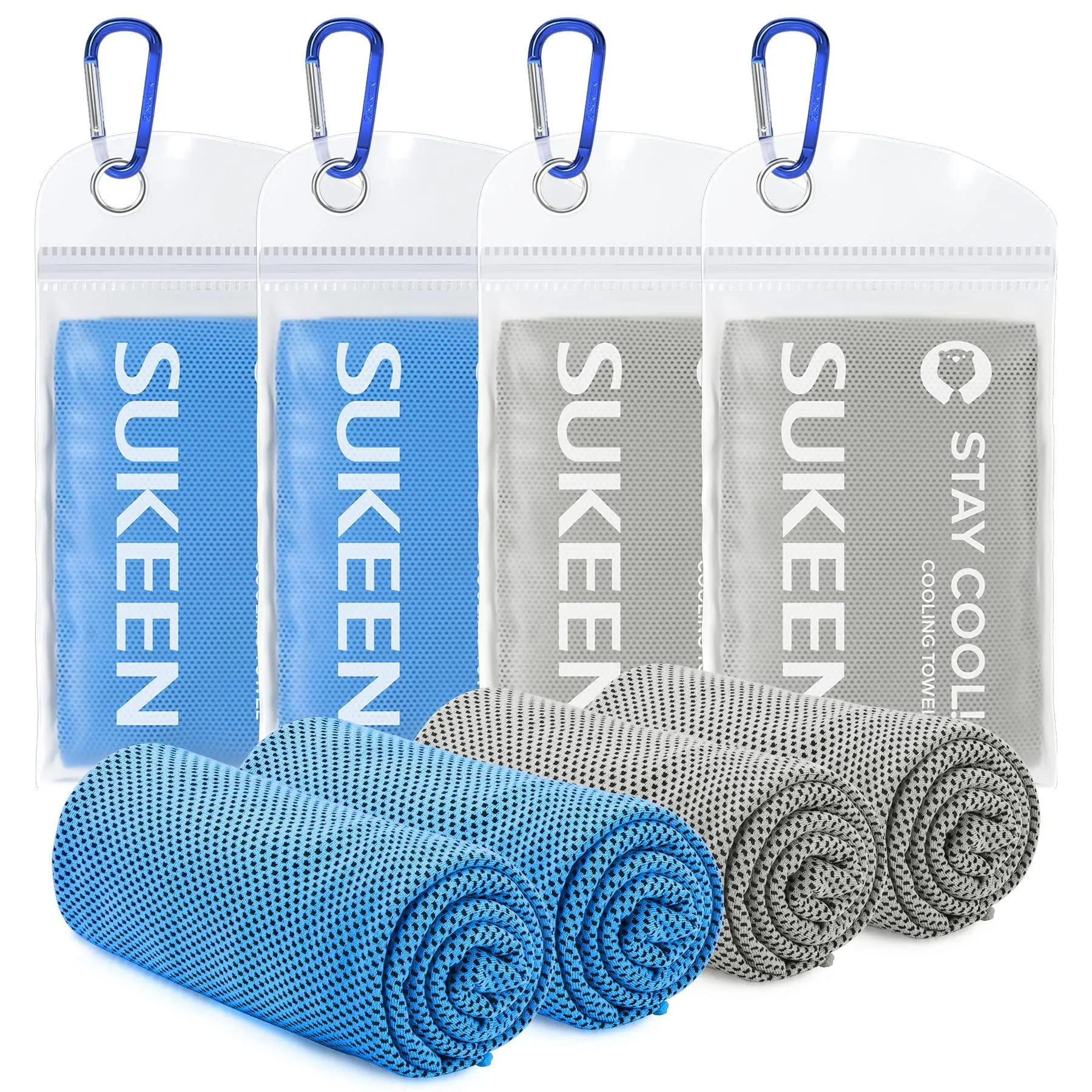 4 Pack Cooling Towel Soft Breathable Chilly Microfiber