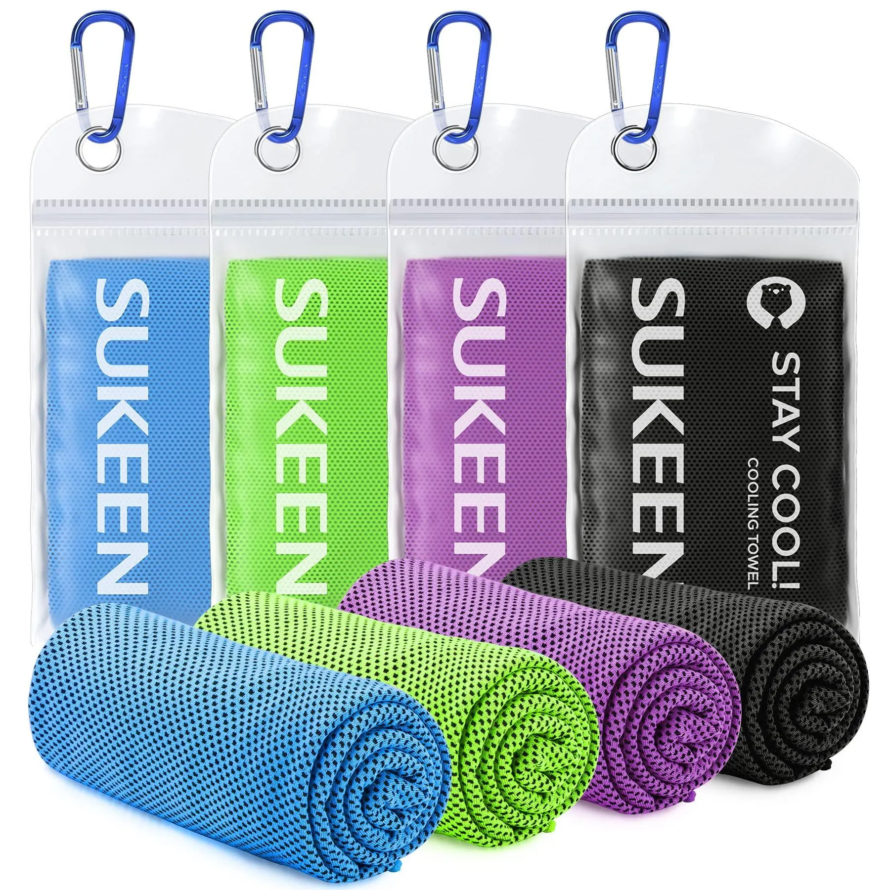 4 Pack Cooling Towel Soft Breathable Chilly Microfiber