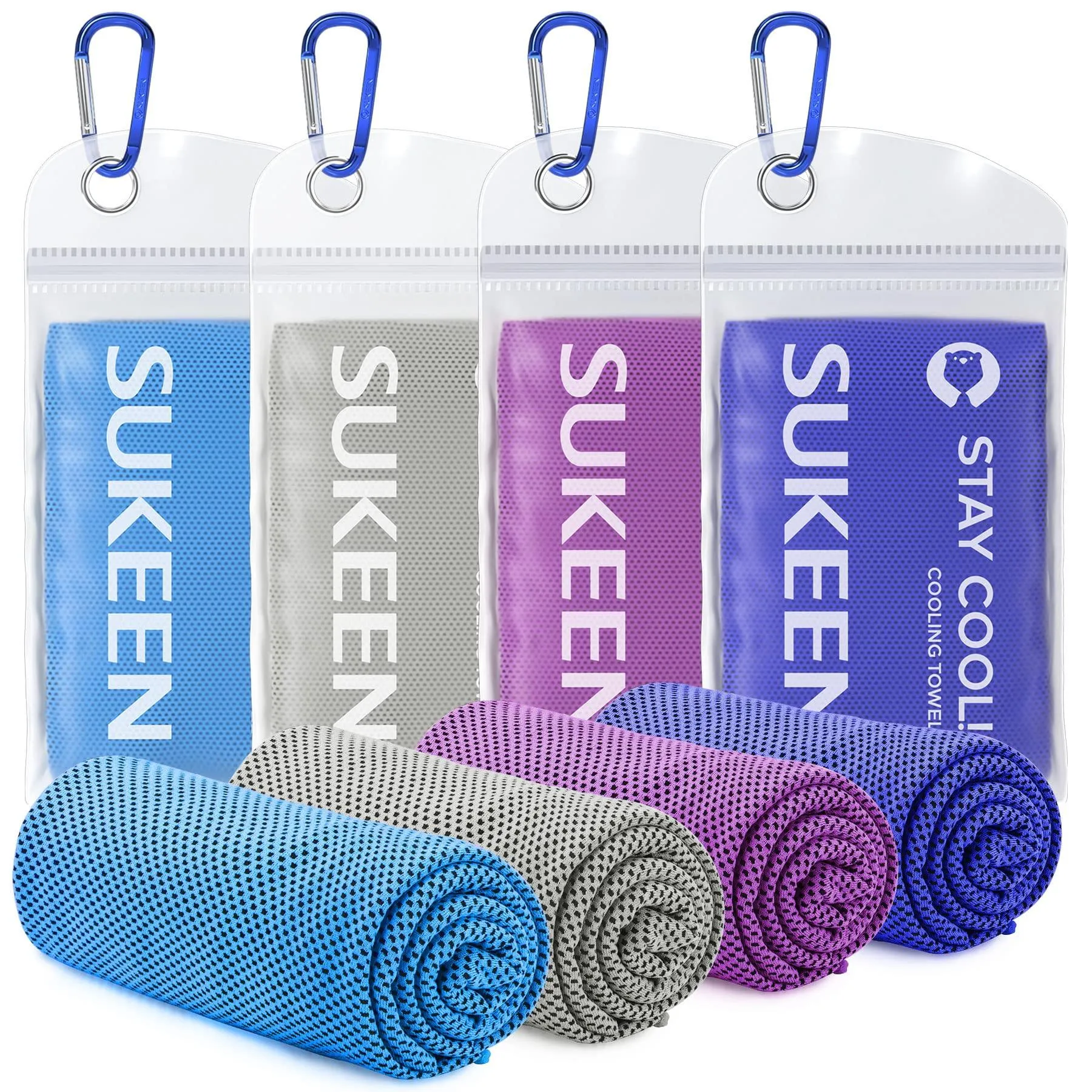 4 Pack Cooling Towel Soft Breathable Chilly Microfiber