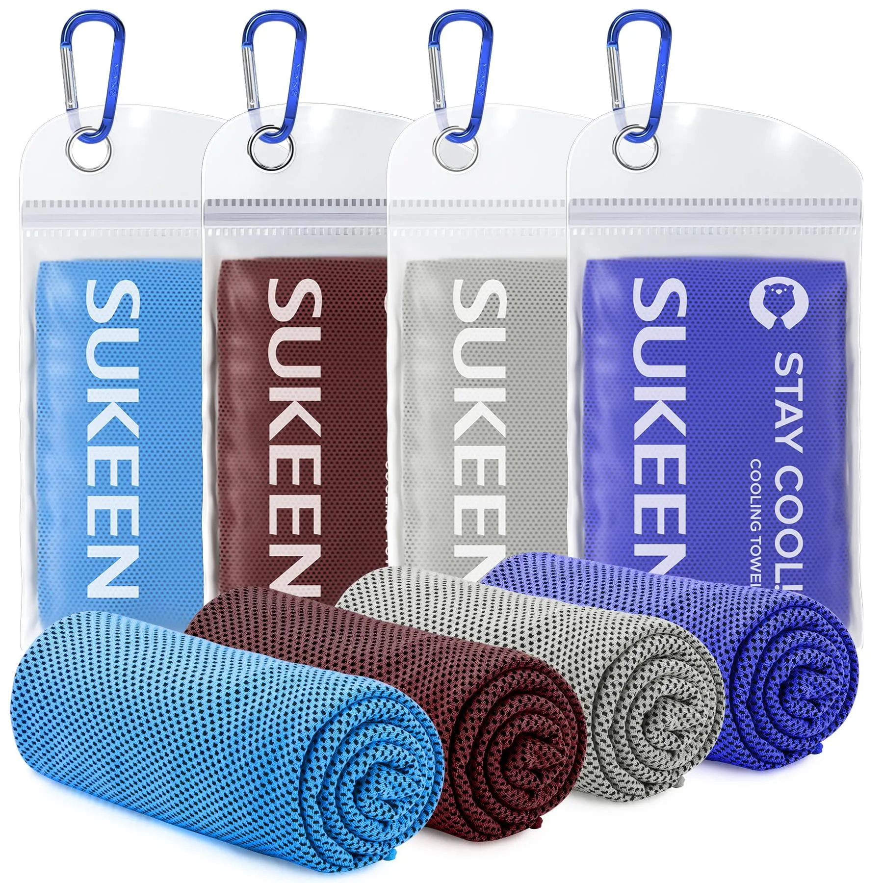 4 Pack Cooling Towel Soft Breathable Chilly Microfiber