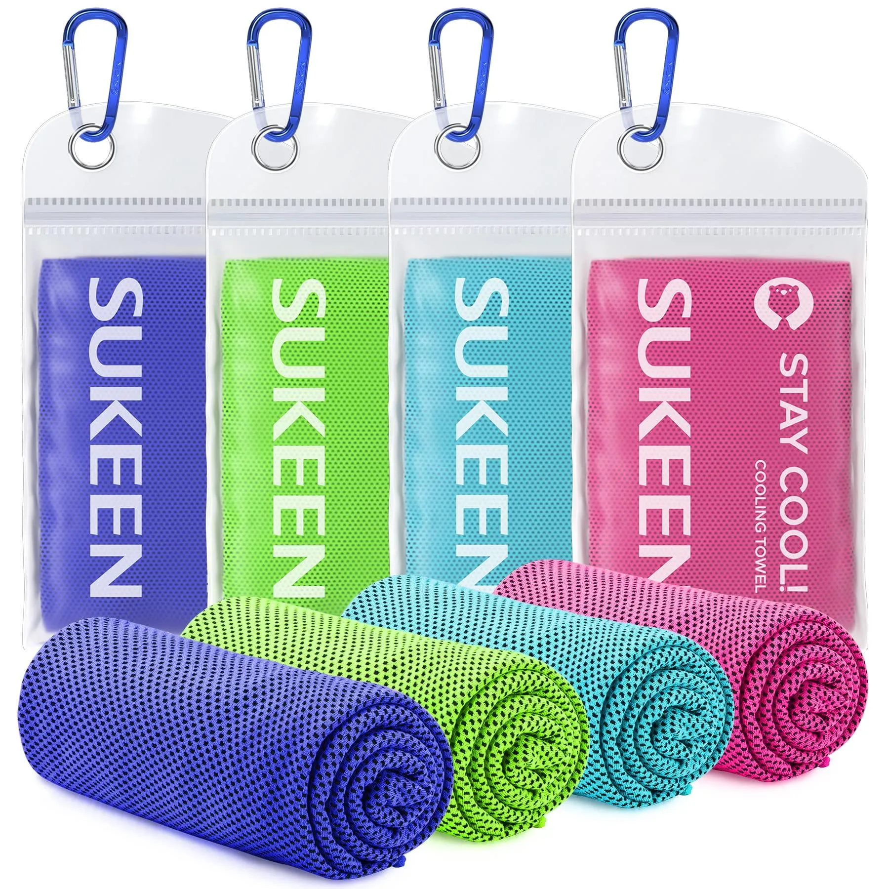 4 Pack Cooling Towel Soft Breathable Chilly Microfiber