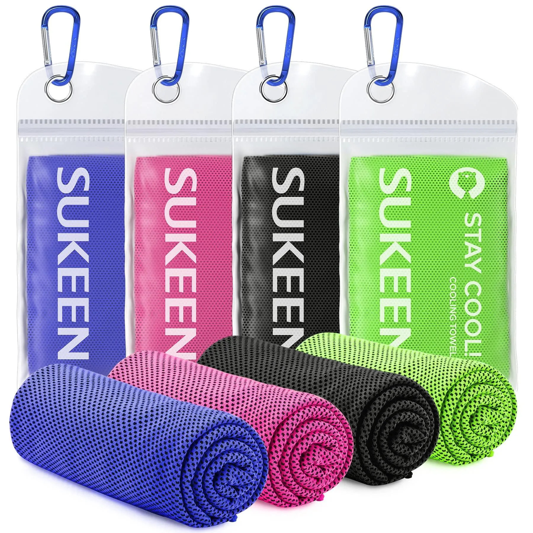 4 Pack Cooling Towel Soft Breathable Chilly Microfiber