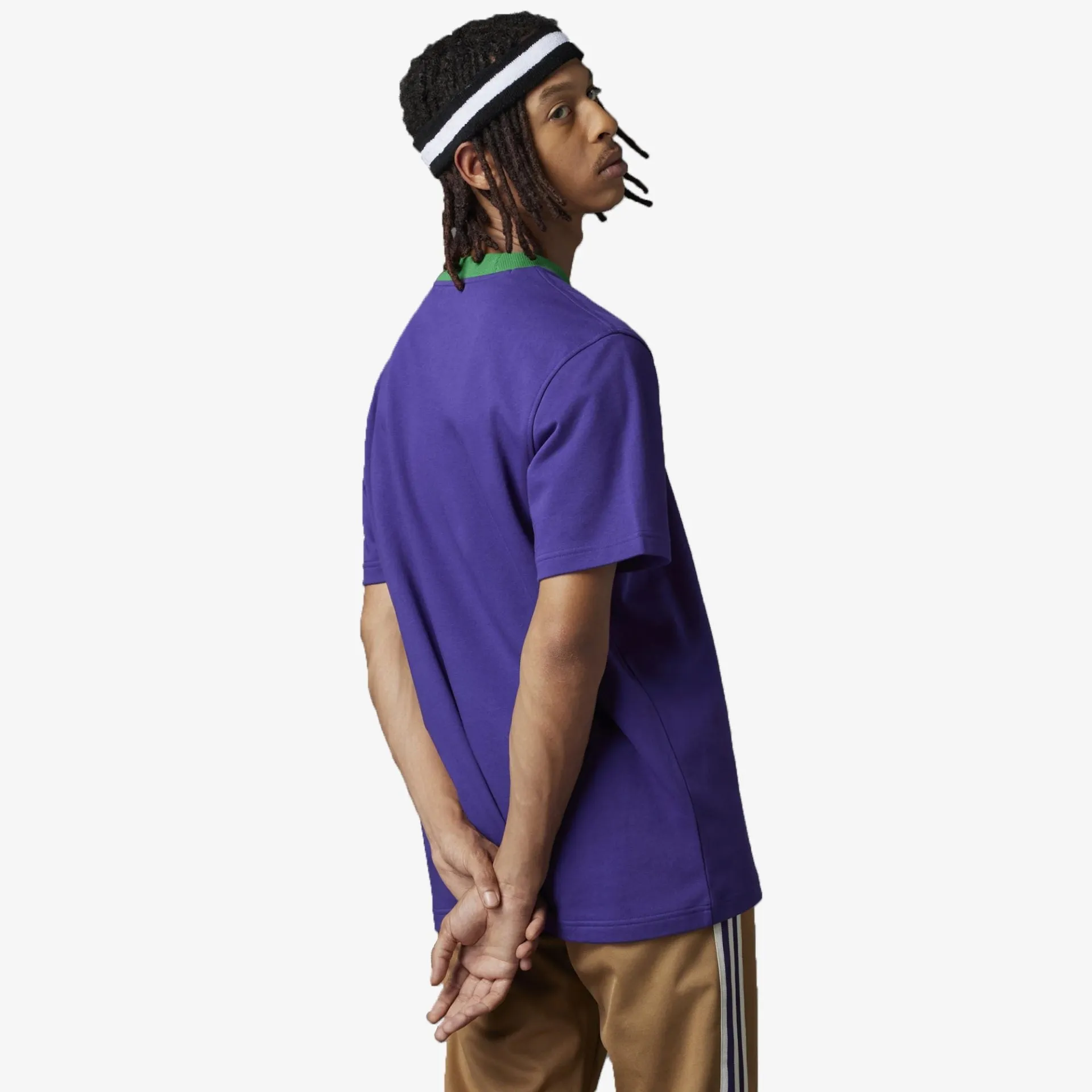 Adidas Originals | 70S LARGE TREFOIL TEE  { RICH PURPLE