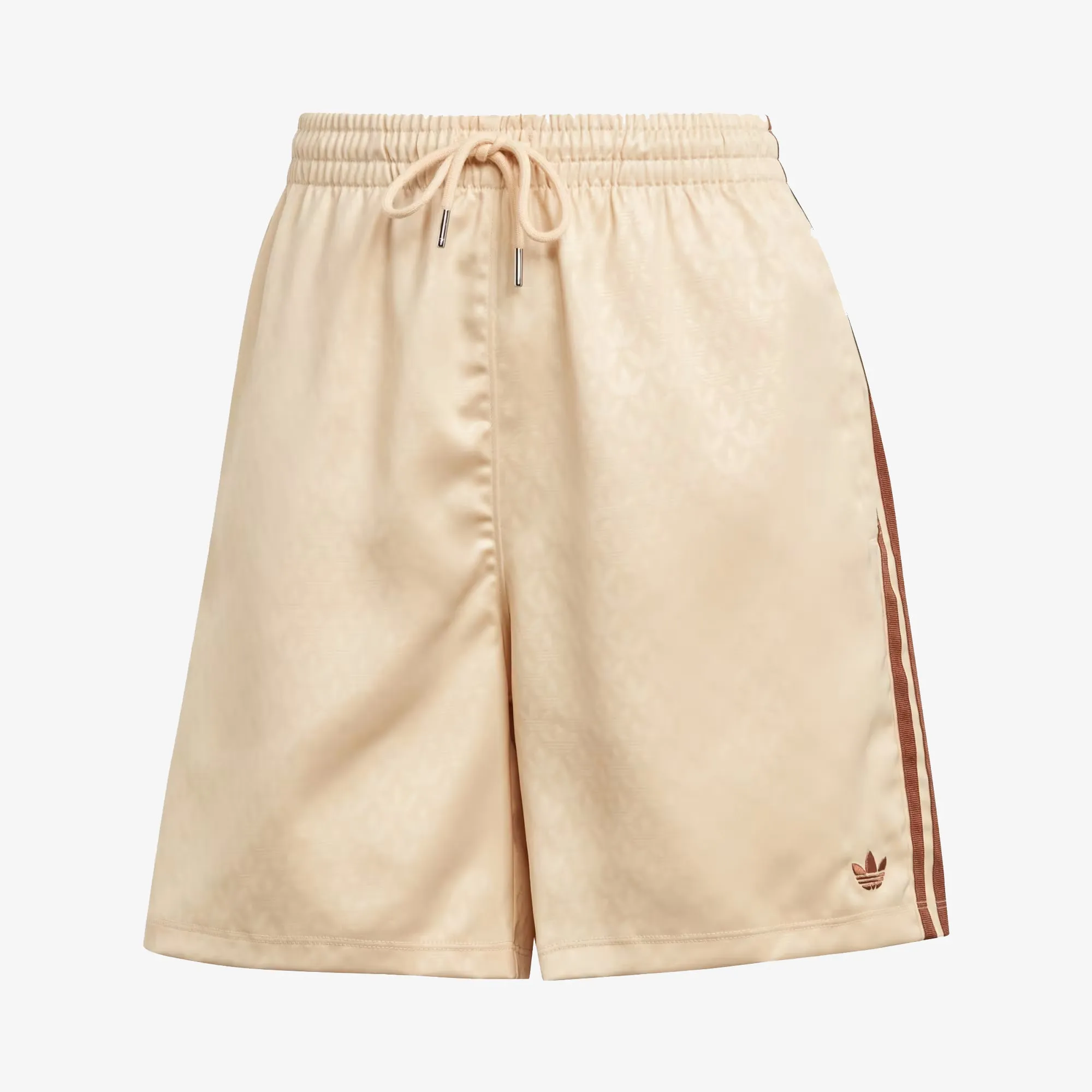 Adidas Originals | FASHION MONOGRAM SATIN SHORTS  { CRYSTAL SAND