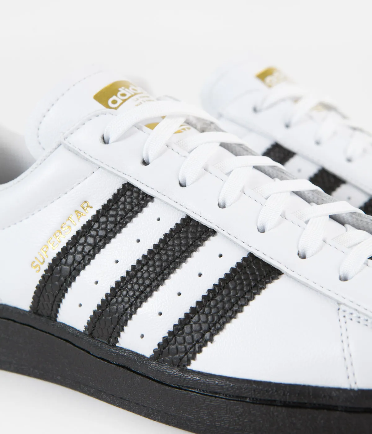 Adidas Superstar Adv Shoes - White / Core Black / Gold Metallic