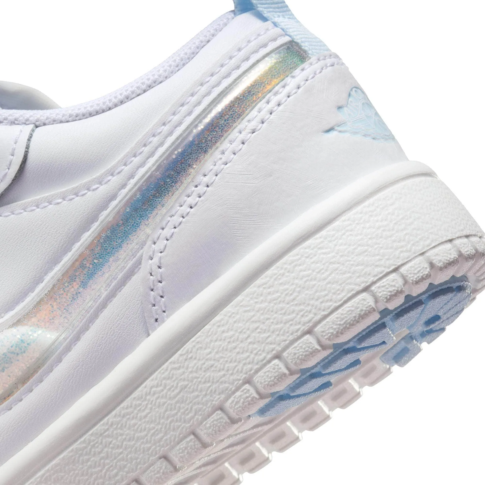 Air Jordan 1 Low "Glitter Swoosh" - Boy's Pre School