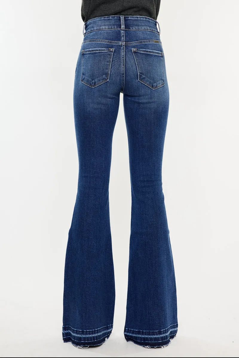 Amaya High Rise Crossover Flare Jeans