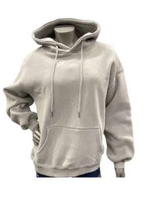 Arby & Opal Unisex Full Length Embossed Hoodie - Fog