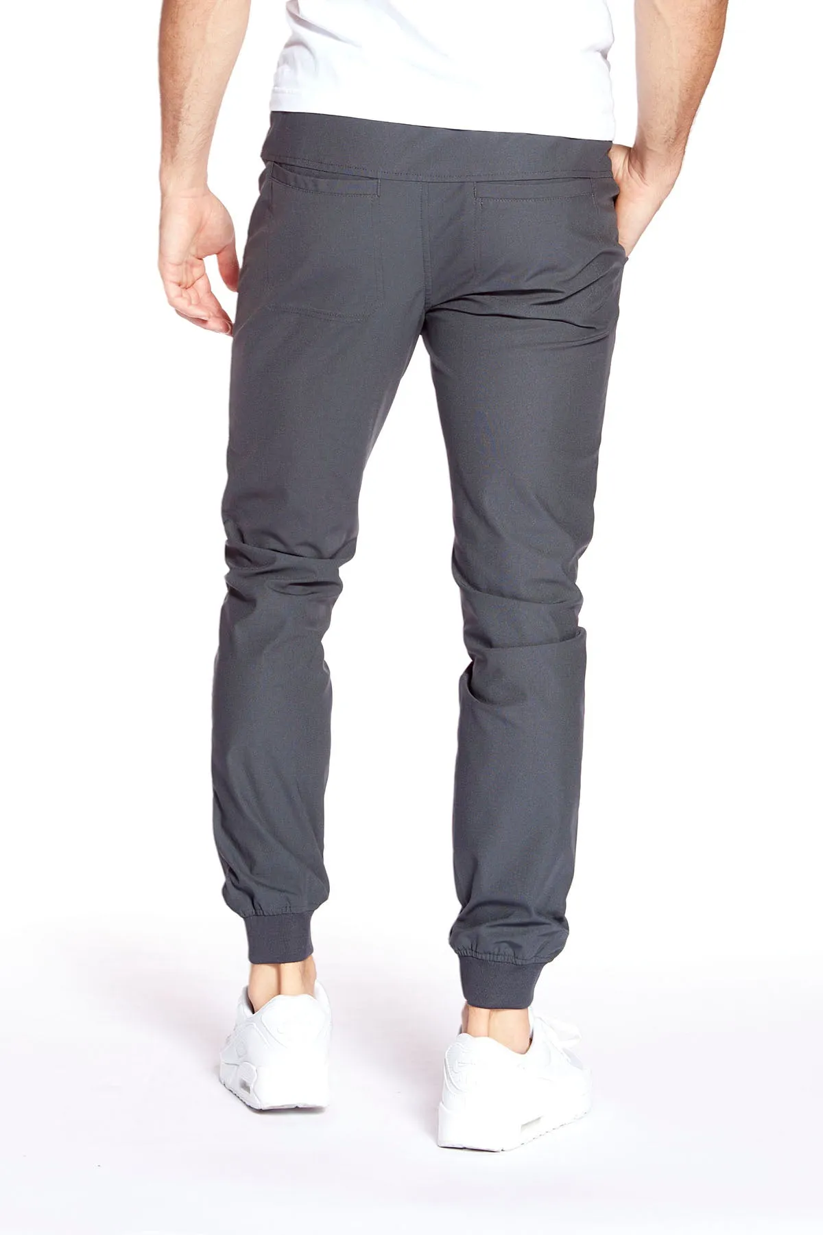 AXEL - Pull-On Jogger with Elasticized Waist & Cuffs - Charcoal