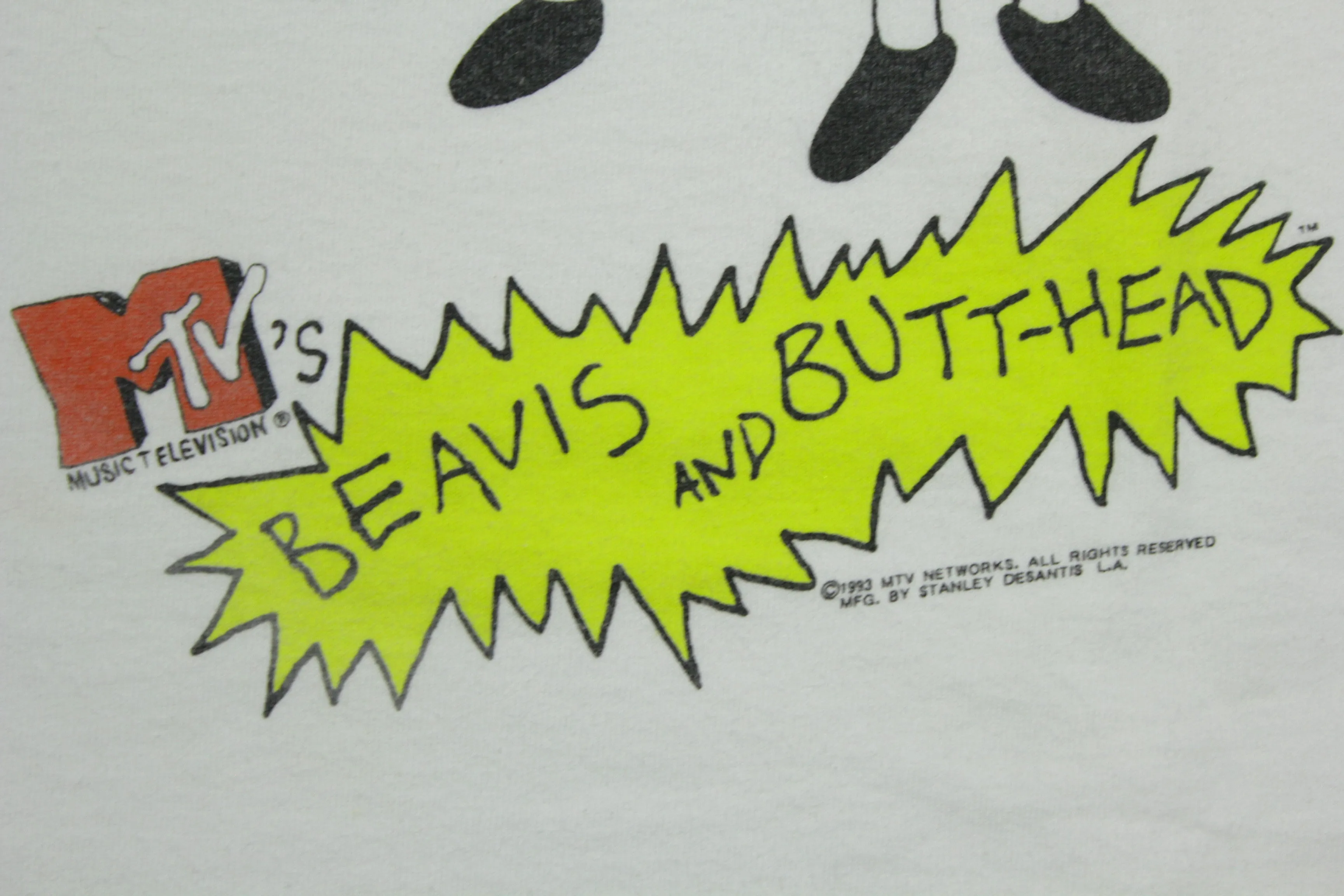 Beavis & Butthead MTV Vintage 1993 Stanley Desantis 90's Movie Promo Cartoon T-Shirt