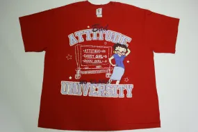 Betty Boop Bad Attitude University No Class Vintage 2003 King Features Syndicate Pop T-Shirt