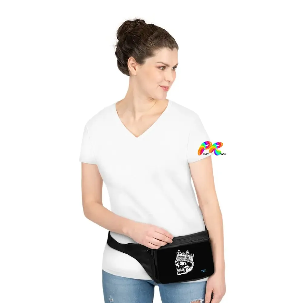 Black Skull Fanny Pack