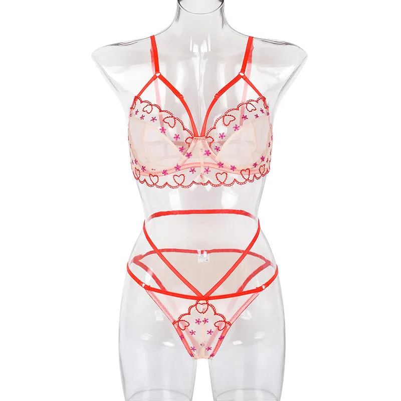 Bodysuit lingerie lace set