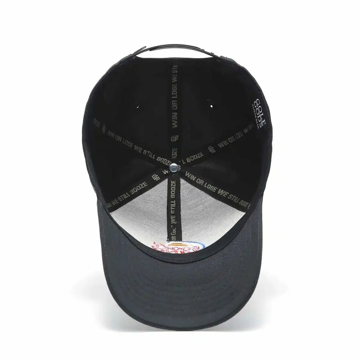 Bogey King Black SnapBack Golf Hat - Curved Brim