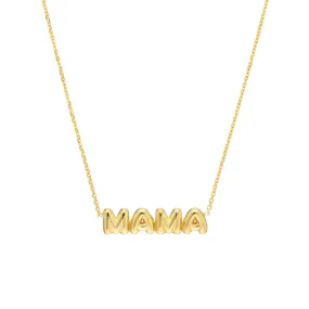 Bubble Letter MAMA Necklace