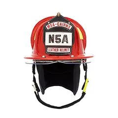 CAIRNS N5A NEW YORKER LEATHER FIRE HELMET