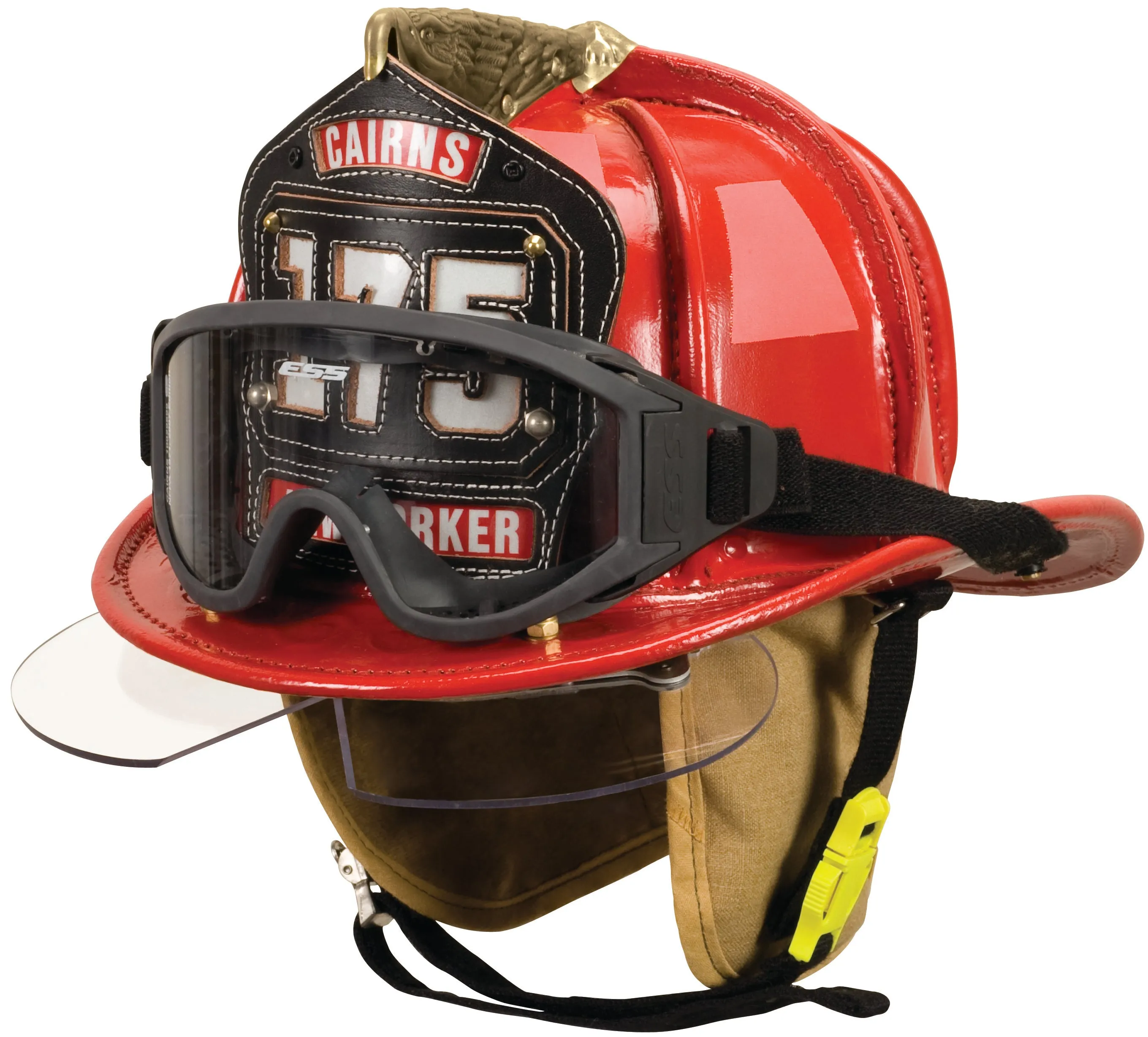 CAIRNS N5A NEW YORKER LEATHER FIRE HELMET