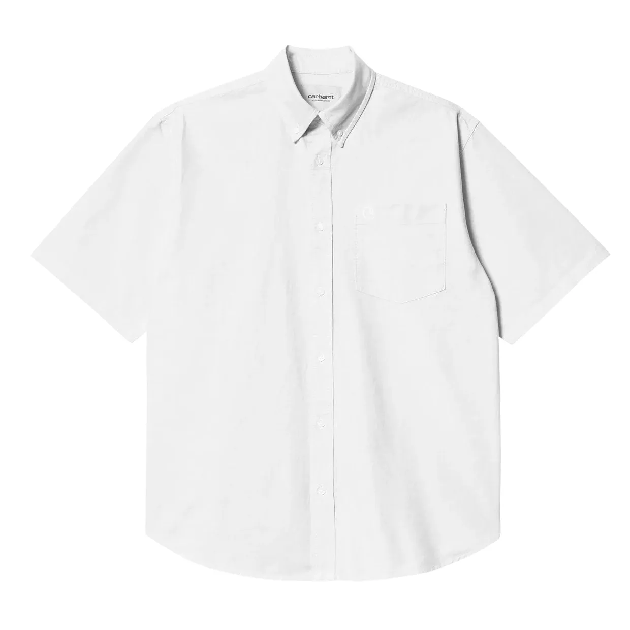 Camicia Carhartt WIP S/S Braxton Bianco