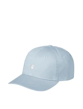 Carhartt WIP Madison Logo Cap Frosted Blue / White