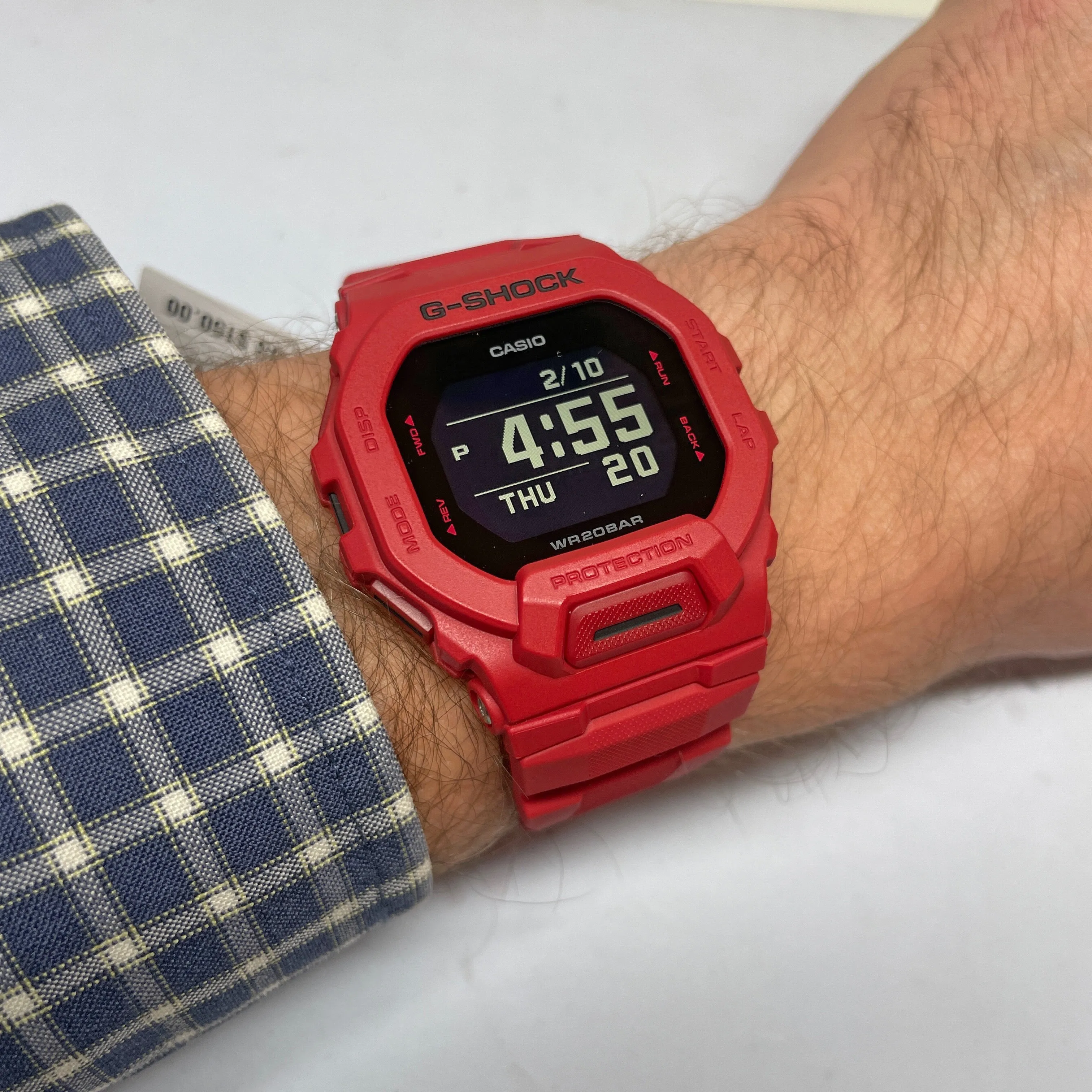 CASIO G-Shock GBD200RD-4 Burning Red Watch Power Trainer Square