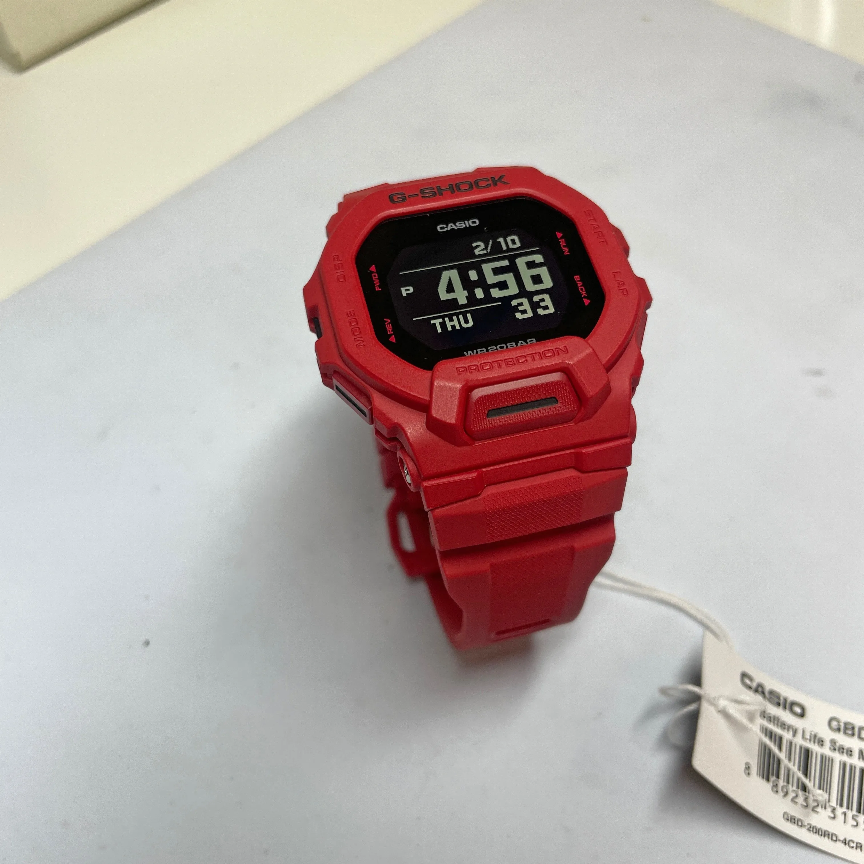 CASIO G-Shock GBD200RD-4 Burning Red Watch Power Trainer Square