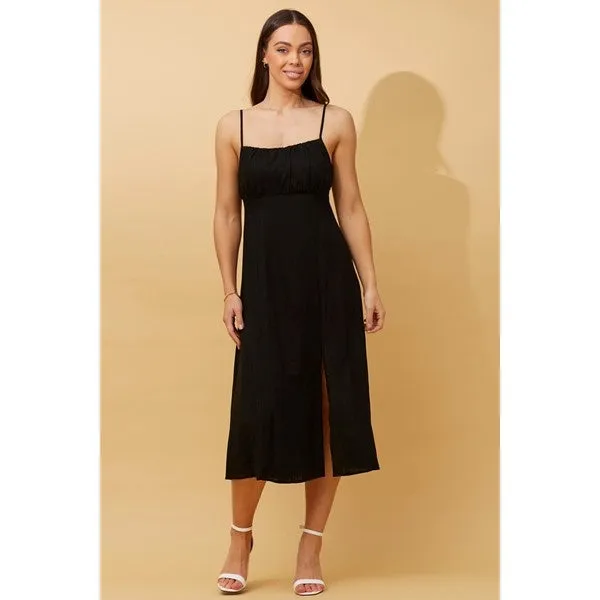 CHANTELLE LINEN MIDI DRESS