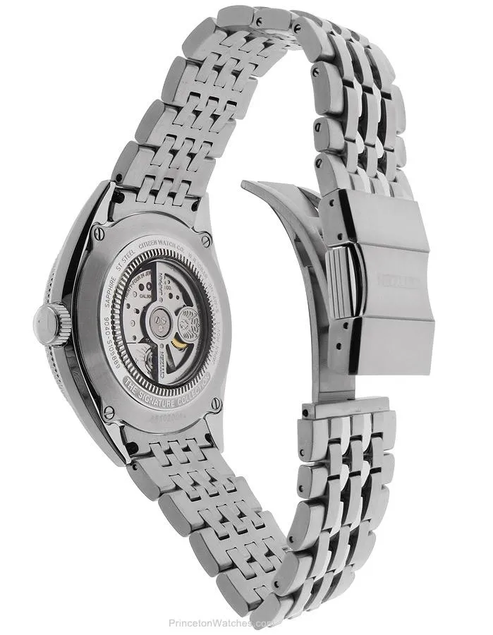 Citizen Grand Classic Automatic - Silver Dial&#44; Open Heart - Stainless Bracelet