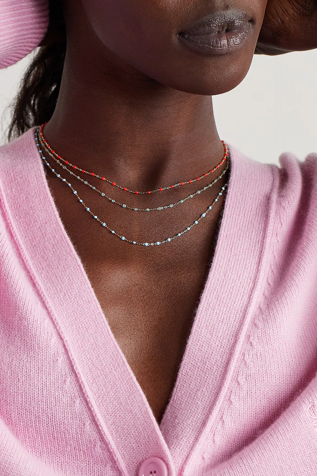 CLASSIC 16 GIGI NECKLACE IN CORAL