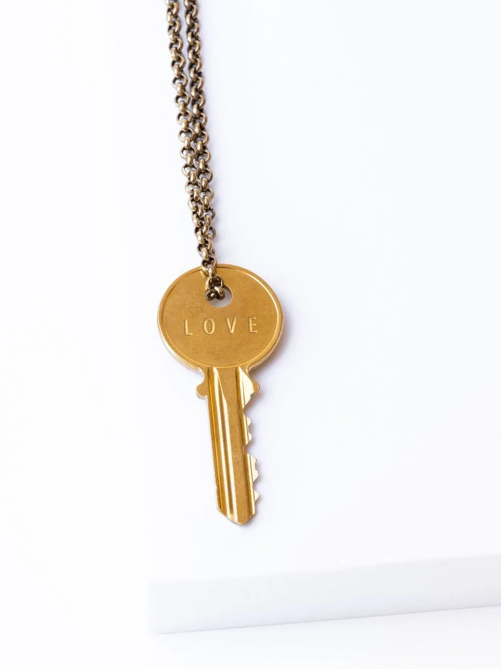 Classic Key Gold Chain Necklace