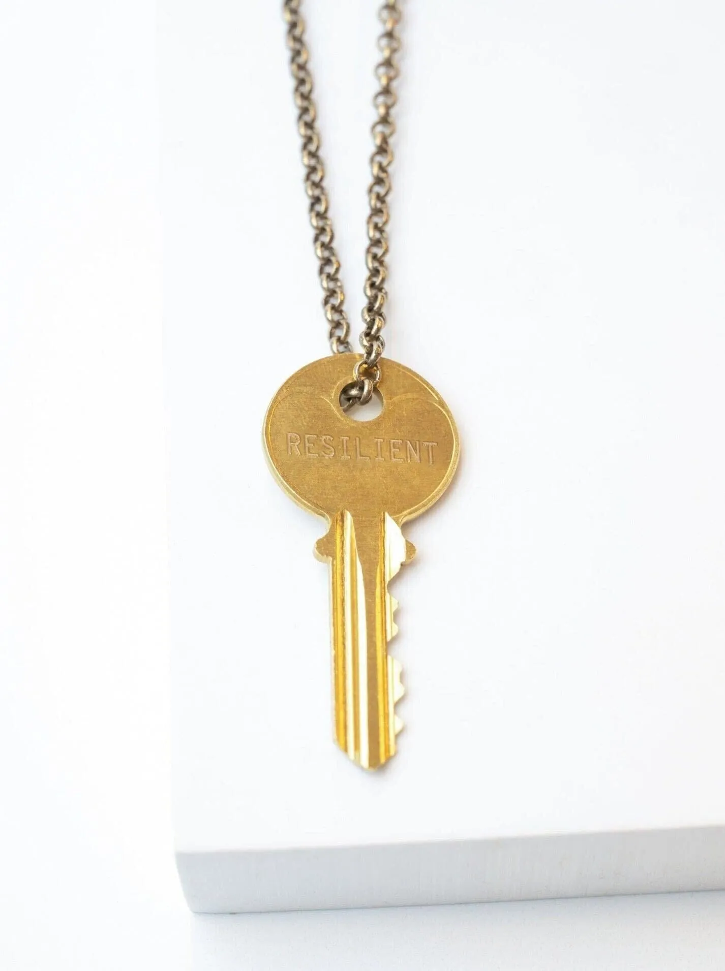 Classic Key Gold Chain Necklace