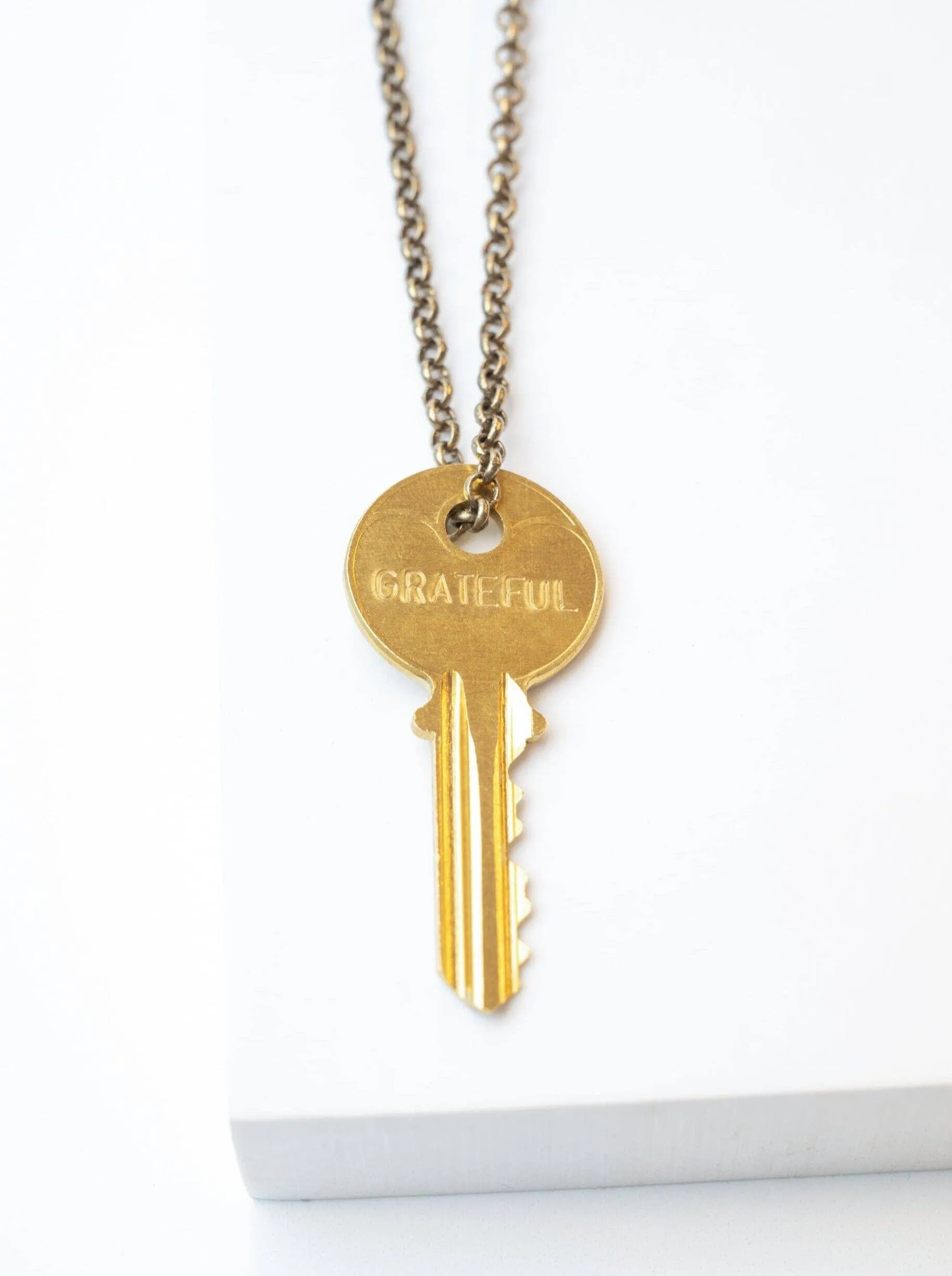 Classic Key Gold Chain Necklace