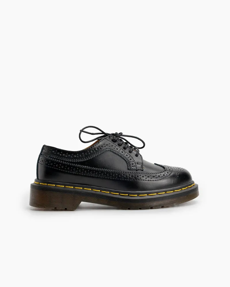 Classic Lace-up Brogue Carved Oxfords