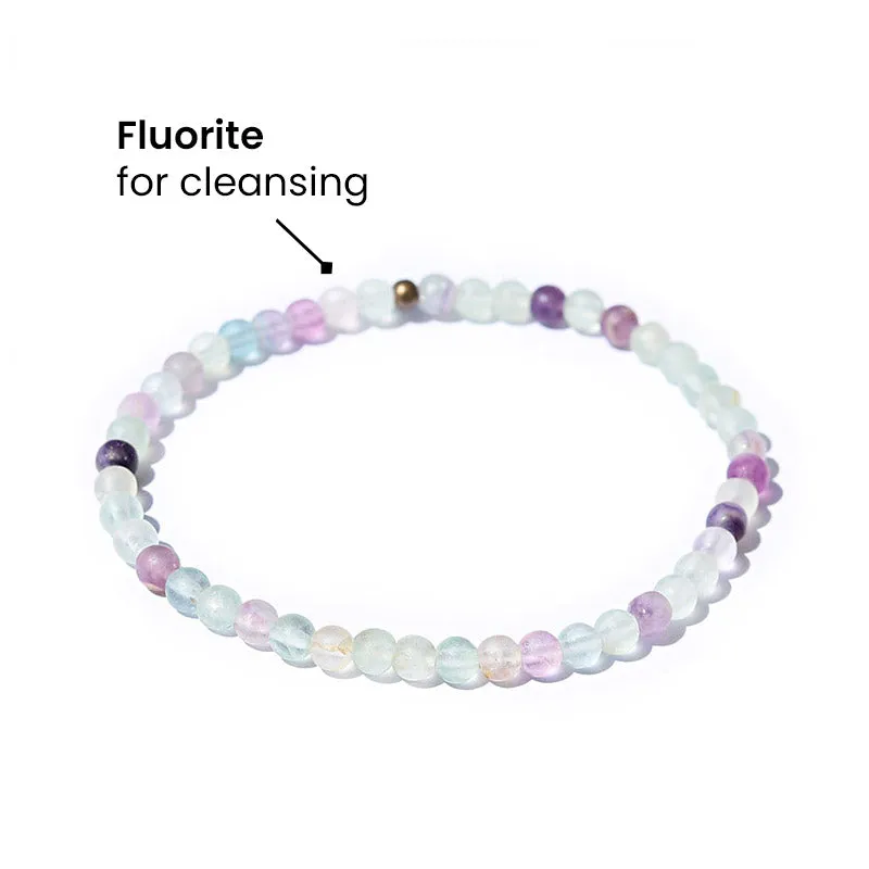 Cleansing Matte Fluorite Bracelet