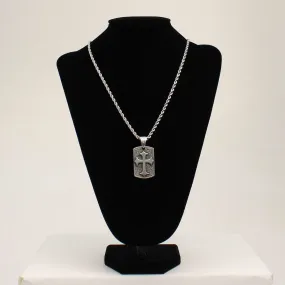 CROSS DOG TAG NECKLACE