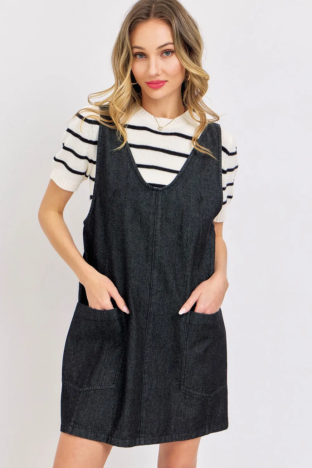 Darla Jumper in Black Denim