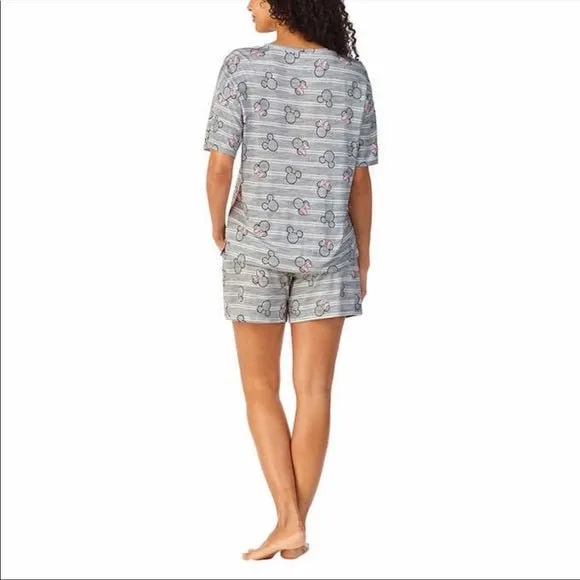 Disney Women's Short Pajama Set with Pockets