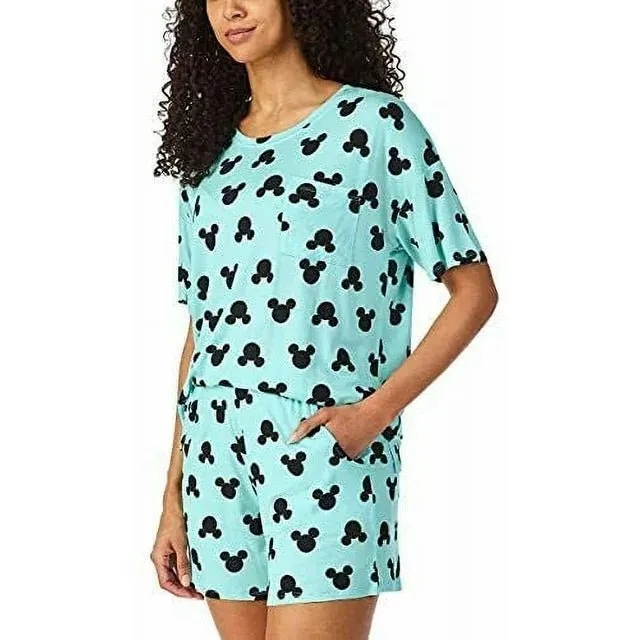 Disney Women's Short Pajama Set with Pockets