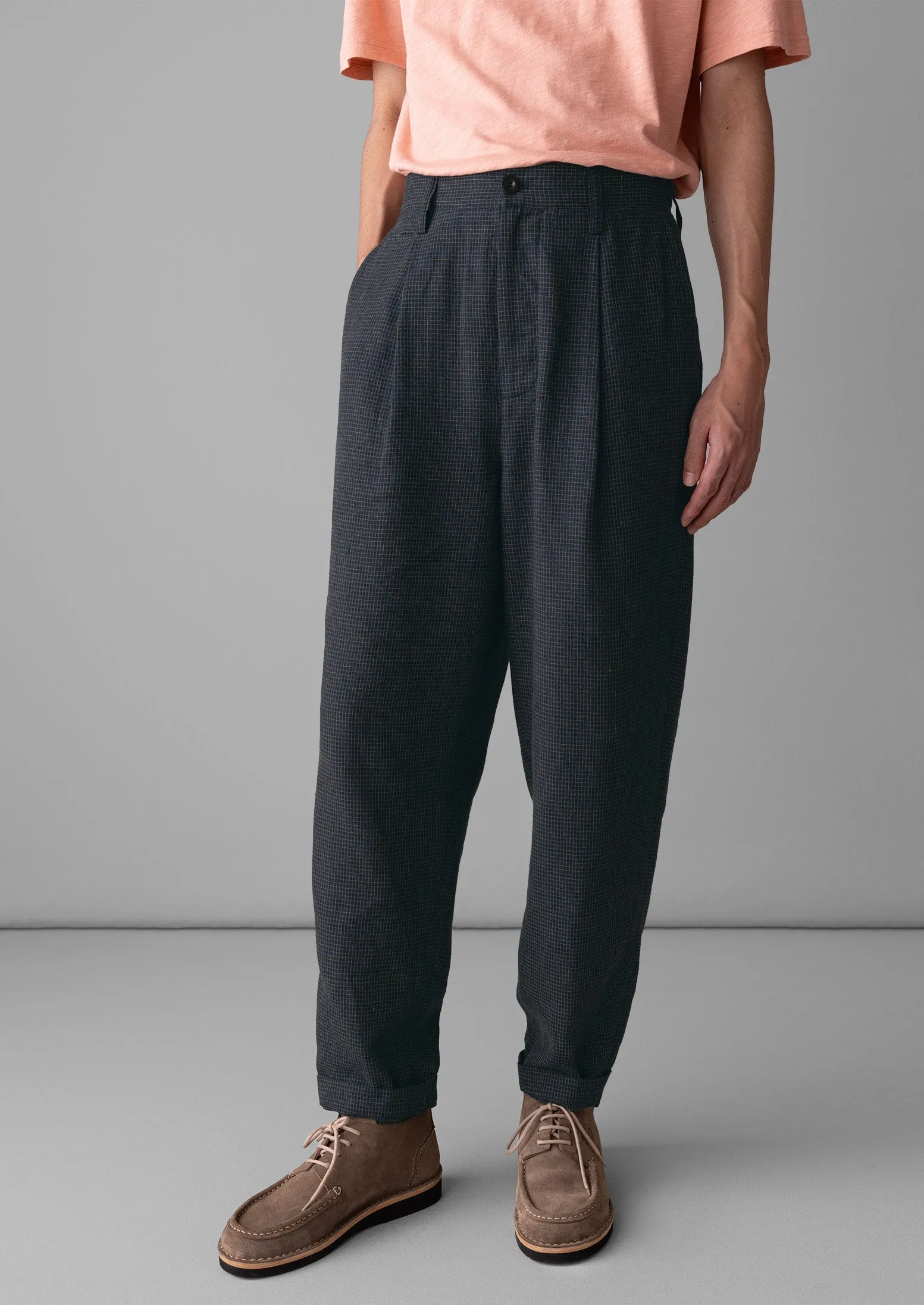 Duncan Grid Check Pants | North Sea