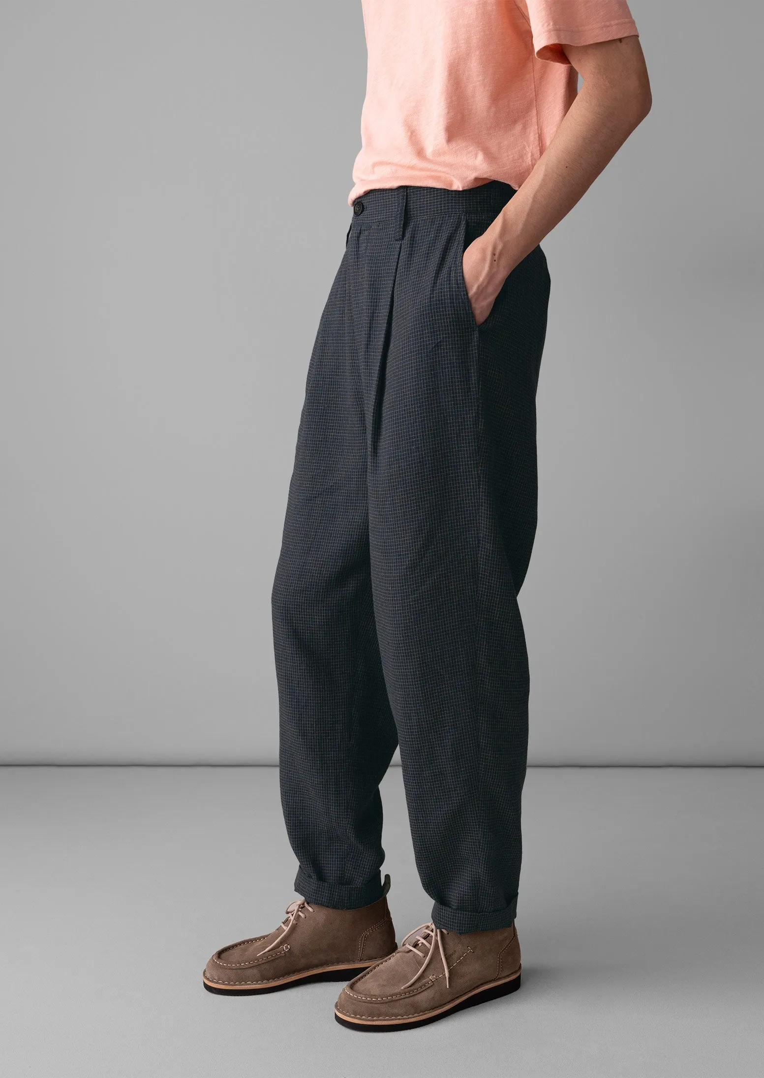 Duncan Grid Check Pants | North Sea