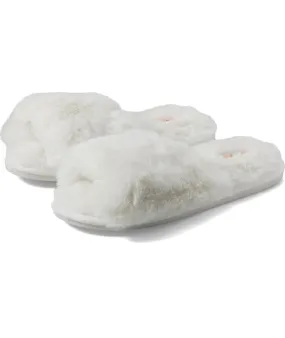 Eberjey Women Plush Slippers Ivory