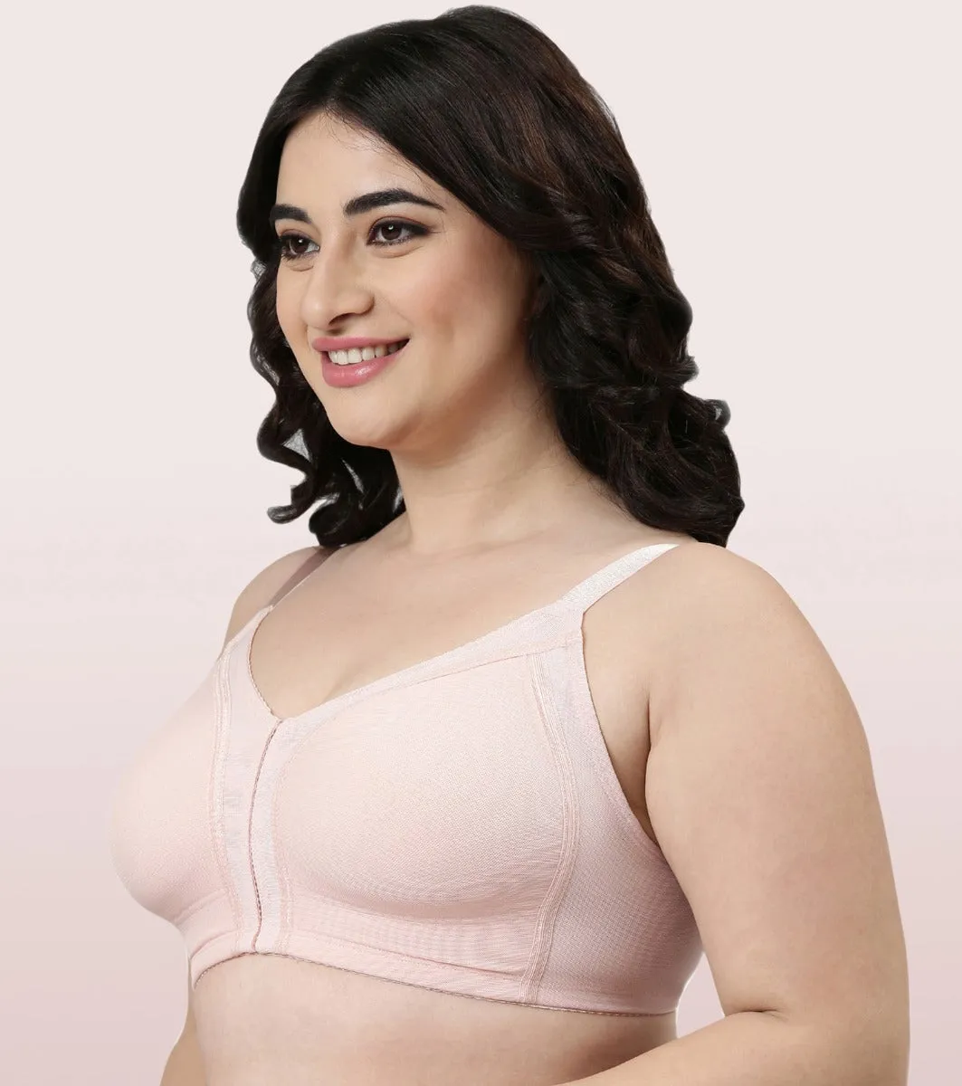 Enamor Body Transform F097 Smooth Contour Lift Bra for Women- Full Coverage, Non Padded and Wirefree - Pearl