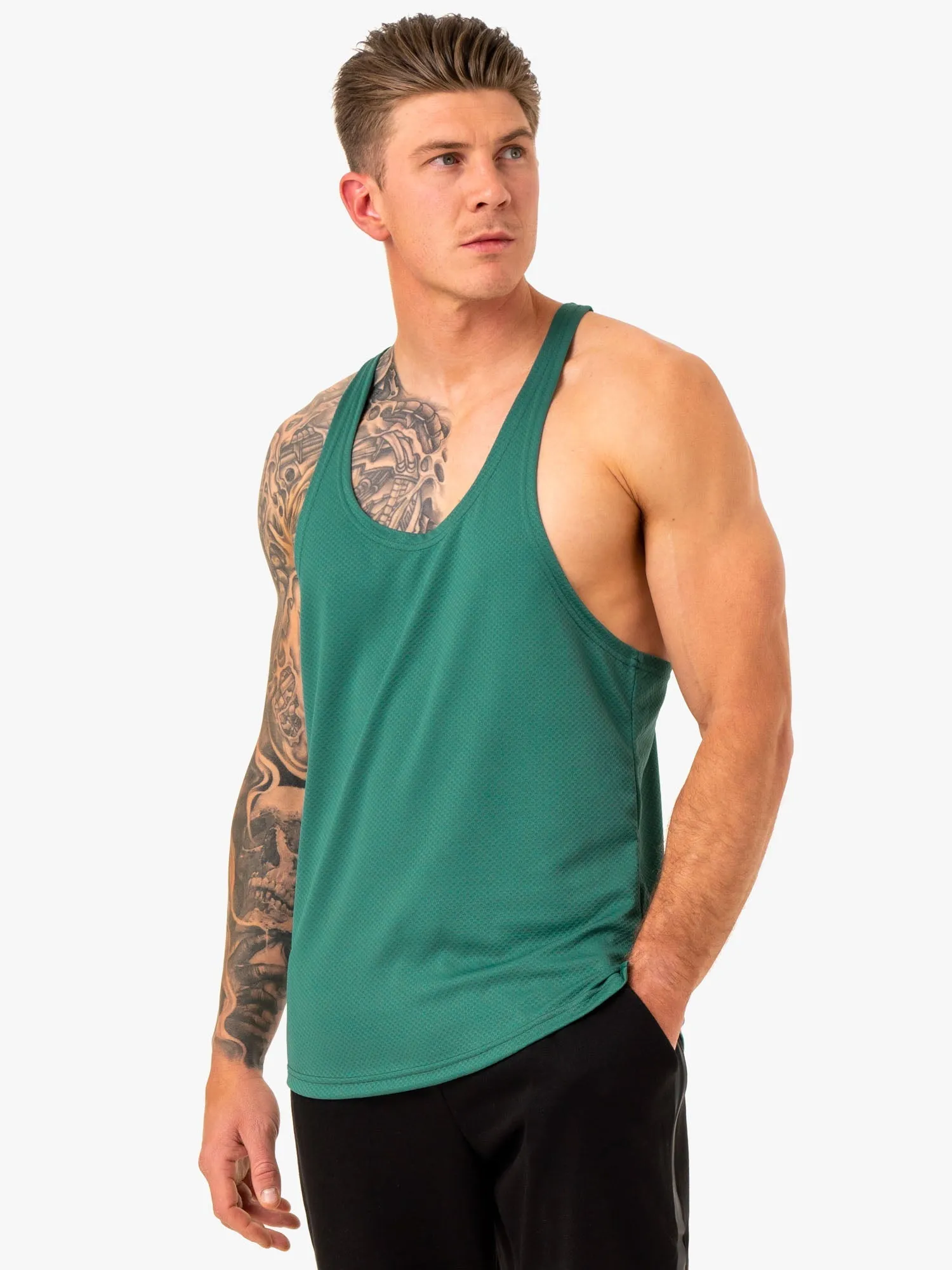 Enhance Stringer T-Back - Green