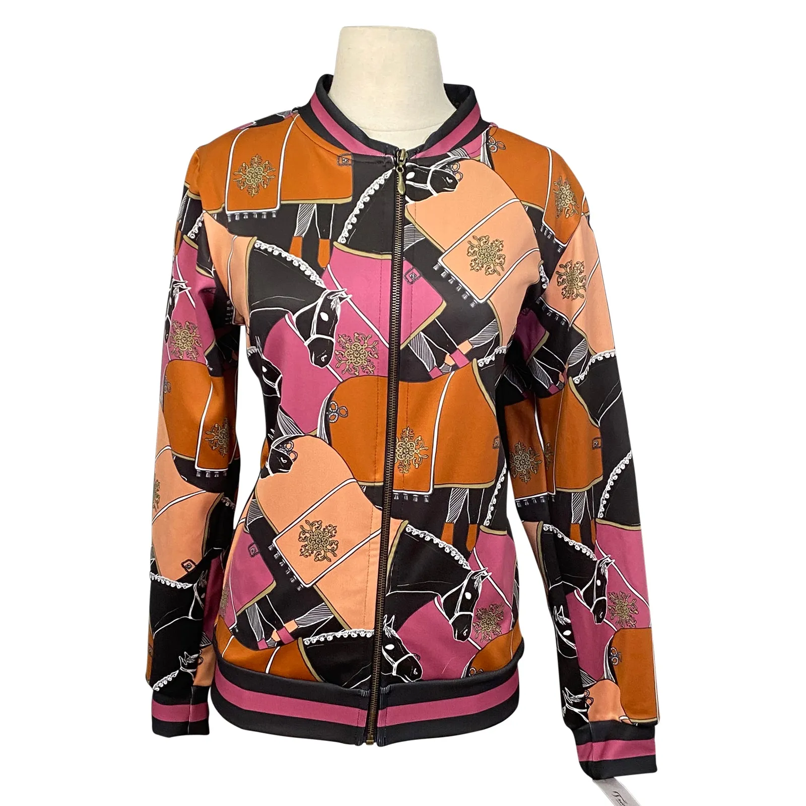 Espoir Bomber Jacket in Blanketed Horses/Multi - Women's XXS