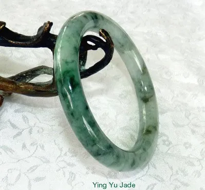 Estate Vintage Classic Round Burmese Jadeite Grade A  Bangle Bracelet 56mm (TI-1293)